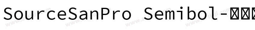 SourceSanPro Semibol字体转换